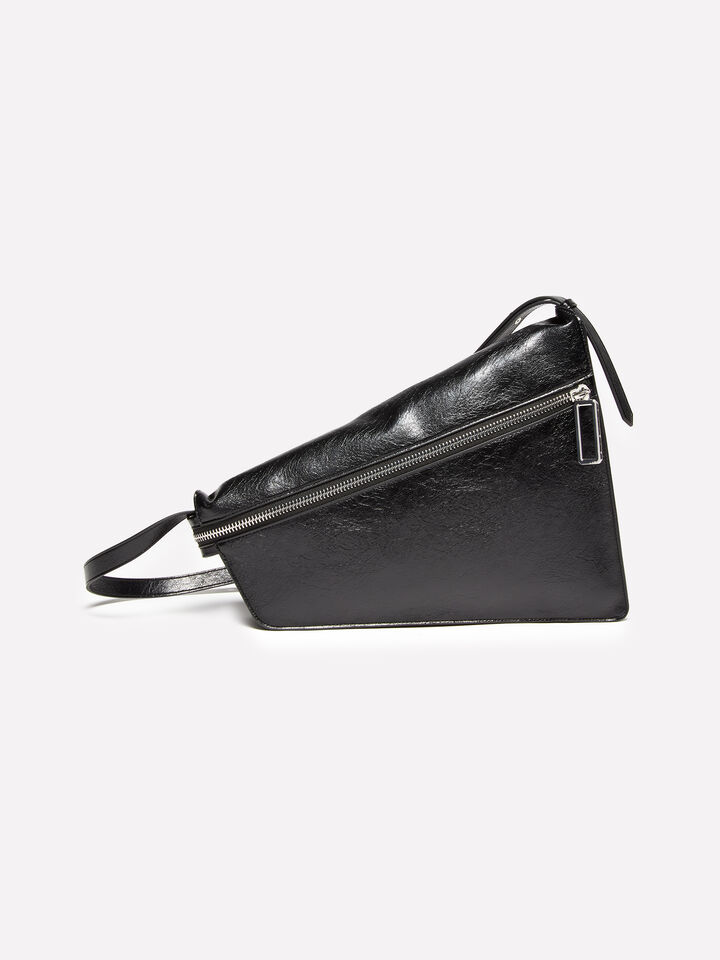 Black asymmetrical shoulder bag - null - Black | Sisley image number 1